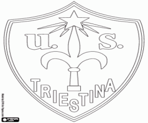 раскраска Unione Triestina логотип