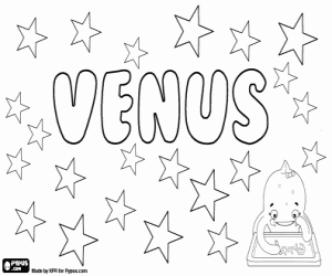 раскраска Venus, мифологическое имя