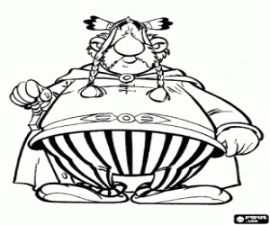 раскраска Vitalstatistix, начальник галлы