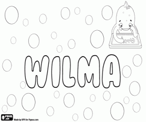раскраска Wilma, женское имя