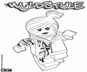 раскраска Wyldstyle, Lego символа