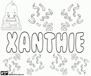 раскраска Xanthie, вариант Xhante