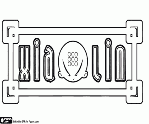 раскраска Xiaolin логотип