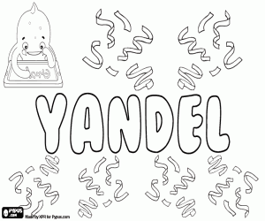 раскраска Yandel, вариант Llandel