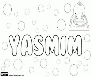 раскраска Yasmim, вариант Yasmeen