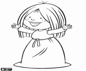 раскраска Ylvi, друг Викинг Вики