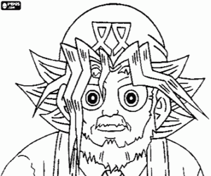 раскраска Yugi дед, Соломон Муто