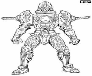 раскраска Zurgane, Power Rangers Ninja Storm