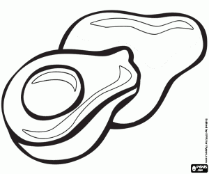 раскраска Авокадо, питательные плоды