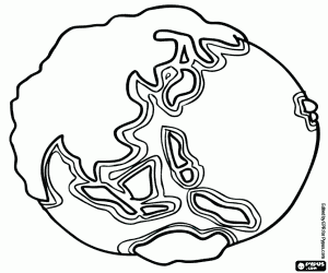 раскраска Азия в нашей планеты