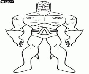 раскраска Аквамен, супер герой