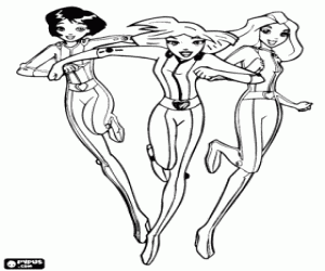 раскраска Алекс, Кловер и Сэм в действии