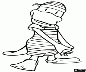 раскраска Алиса Утконос