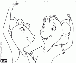 раскраска Анджелина и Марко