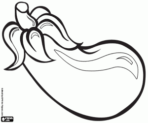 раскраска Баклажаны-фиолетового цвета