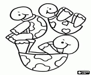 раскраска Балансировка черепах