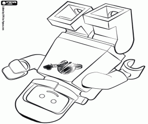 раскраска Бенни астронавт в невесомость