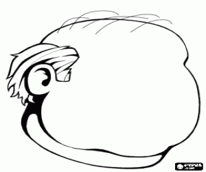 раскраска Бланк лицо лысого