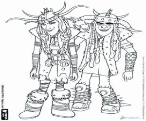 раскраска Близнецы Забияка и Задирака