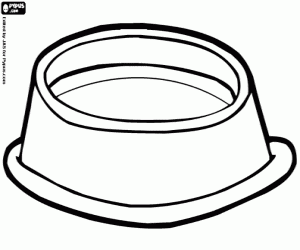 раскраска Блюдо для кота