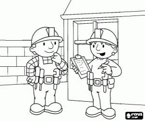 раскраска Боб и Венди организовать работы