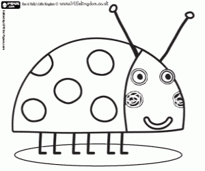 раскраска Божья коровка Гастон