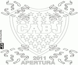 раскраска Бока Хуниорс, чемпион 2011