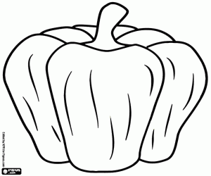 раскраска Болгарский перец, ягода