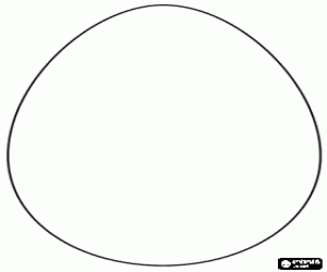 раскраска Большие пасхальные яйца для украшения