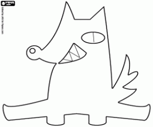 раскраска Большой плохой волк