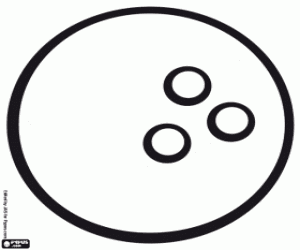 раскраска Боулинг Шар