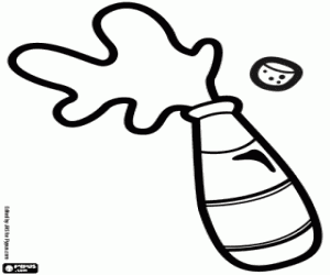 раскраска Бутылка шампанского