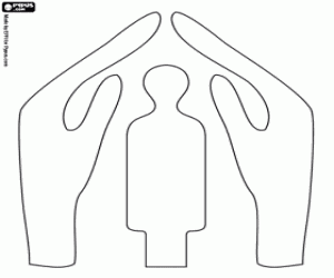 раскраска В день беженцев