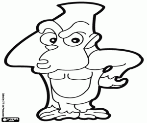 раскраска Вдумчивый гориллы, номер 4