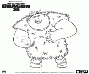 раскраска Викинг Рыбыног Ингерману