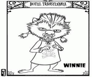 раскраска Винни, дочь оборотня