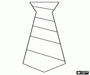 раскраска Галстук, подарок для папы