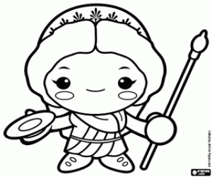 раскраска Гера или Юнона, королева богов