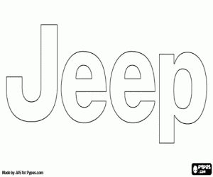 раскраска Герб Jeep