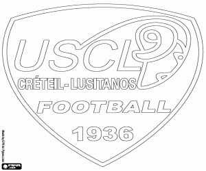 раскраска Герб US Créteil-Lusitanos