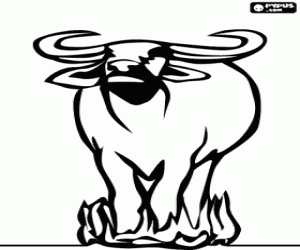 раскраска Гну на Африканской Саванны