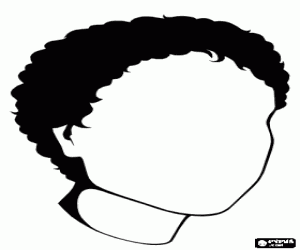 раскраска Голова без лицо женщины