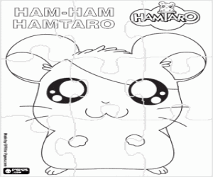 раскраска Головоломка Hamtaro хомяк