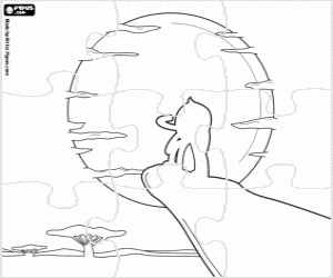 раскраска Головоломка Pypus как Король Лев