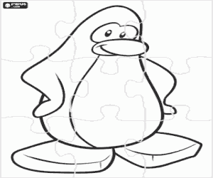 раскраска Головоломки пингвинов, Club Penguin