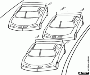 раскраска Гонки Чемпионат турингу