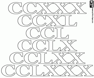 раскраска Граф в десятки от 230 до 280