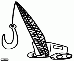 раскраска Гусеничный кран