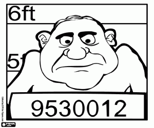 раскраска Делинквент фото полиции