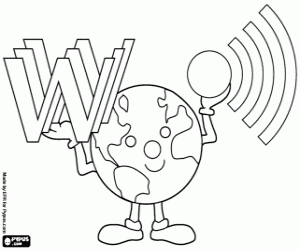 раскраска День Интернета